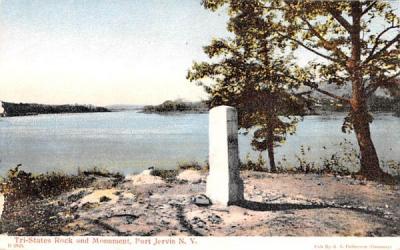 Tri States Rock & Monument Port Jervis, New York Postcard