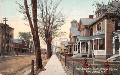 Pike Street Port Jervis, New York Postcard