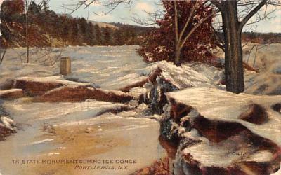 Tri States Monument Port Jervis, New York Postcard