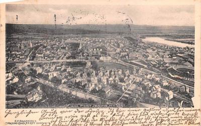 Birds Eye View Port Jervis, New York Postcard