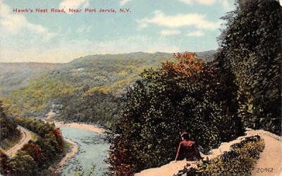 Hawk's Nest Road Port Jervis, New York Postcard