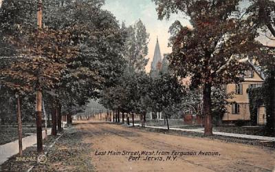 East Main Street Port Jervis, New York Postcard