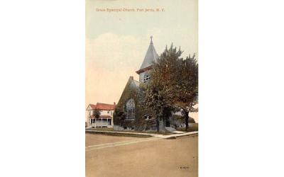 Grace Episcopal Church Port Jervis, New York Postcard