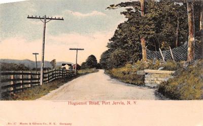 Huguenot Road Port Jervis, New York Postcard