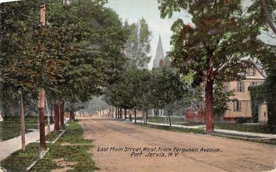 East Main Street Port Jervis, New York Postcard