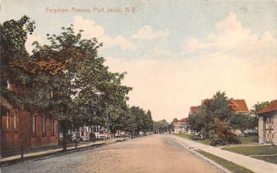 Ferguson Avenue Port Jervis, New York Postcard