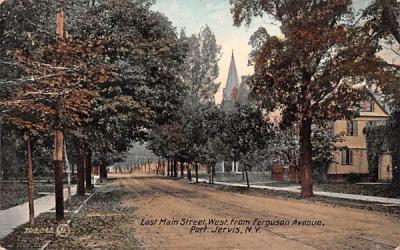 East Main Street Port Jervis, New York Postcard