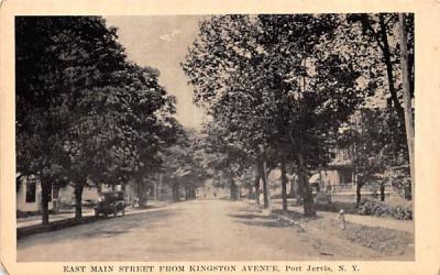 East Main Street Port Jervis, New York Postcard