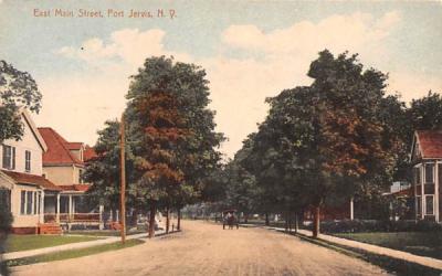 East Main Street Port Jervis, New York Postcard