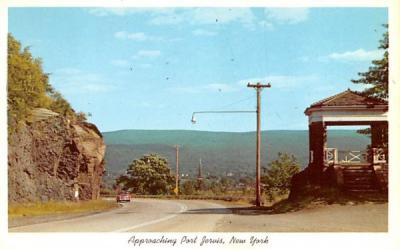 Approaching Port Jervis, New York Postcard