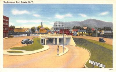 Underpass Port Jervis, New York Postcard