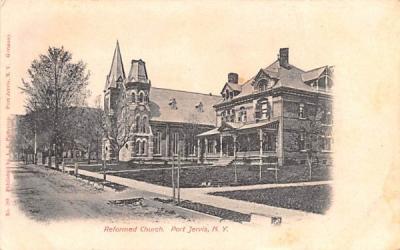 Reformed Church Port Jervis, New York Postcard