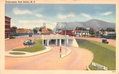 Underpass Port Jervis, New York Postcard