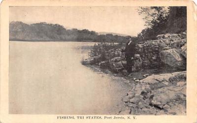 Fishing Port Jervis, New York Postcard