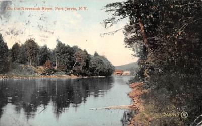 Neversink River Port Jervis, New York Postcard