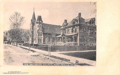 Reformed Church Port Jervis, New York Postcard