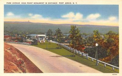 Park Avenue Port Jervis, New York Postcard