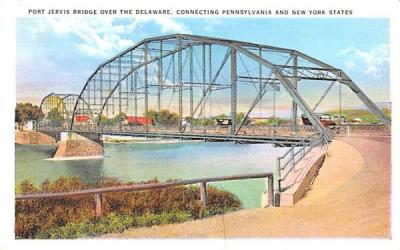 Port Jervis Bridge over the Delaware New York Postcard