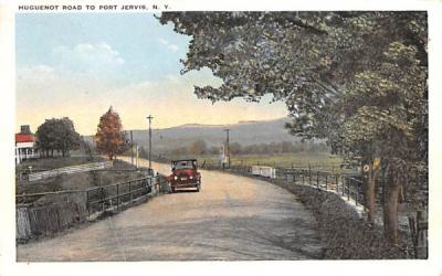 Huguenot Road Port Jervis, New York Postcard