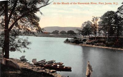 Mouth of the Neversink River Port Jervis, New York Postcard