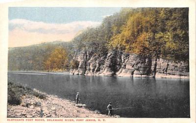 Elephants Feet Rocks Port Jervis, New York Postcard