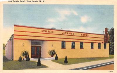 Port Jervis Bowl New York Postcard