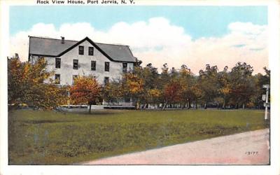 Rock View House Port Jervis, New York Postcard