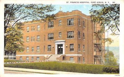 St Francis Hospital Port Jervis, New York Postcard