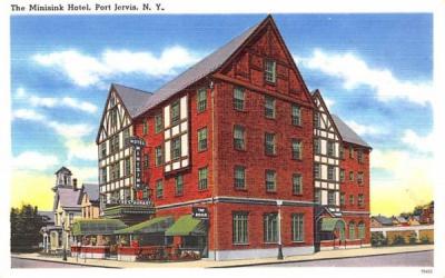 Minisink Hotel Port Jervis, New York Postcard