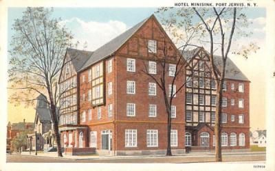 Hotel Minisink Port Jervis, New York Postcard