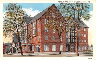 Hotel Minisink Port Jervis, New York Postcard