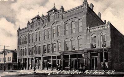 Farnum Building & Post Office Port Jervis, New York Postcard