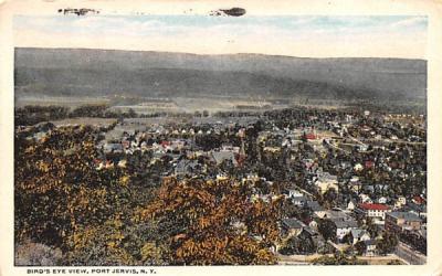 Birds Eye View Port Jervis, New York Postcard