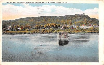 Delaware River Port Jervis, New York Postcard