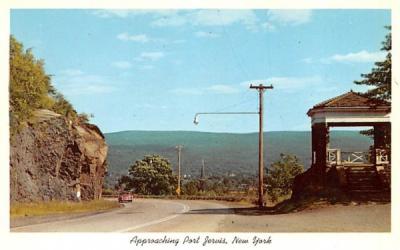 Approaching Port Jervis, New York Postcard