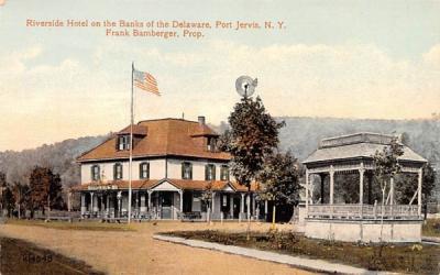 Riverside Hotel Port Jervis, New York Postcard