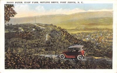 Point Peter Port Jervis, New York Postcard