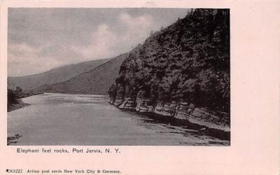 Elephant Feet Rocks Port Jervis, New York Postcard