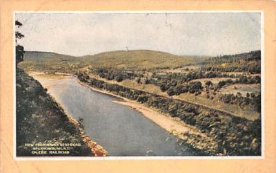 View from Hawk's Nest Road Port Jervis, New York Postcard