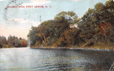 Neversink River Port Jervis, New York Postcard