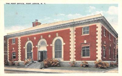 Post Office Port Jervis, New York Postcard