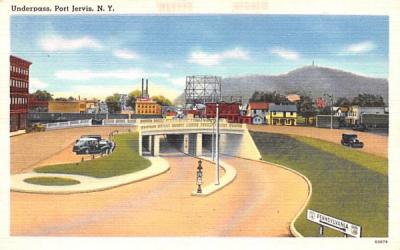 Underpass Port Jervis, New York Postcard