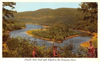 Hawk's Nest Road & Island Port Jervis, New York Postcard