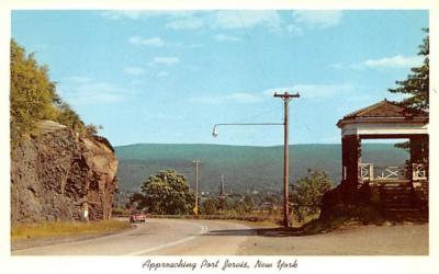 Approaching Port Jervis, New York Postcard