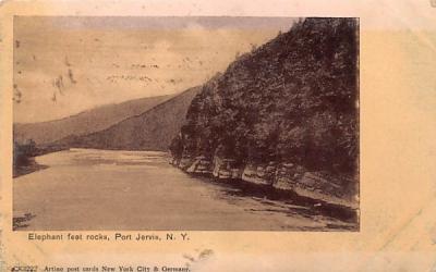 Elephant Feet Rocks Port Jervis, New York Postcard