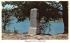 Monument at Tri States Rock Port Jervis, New York Postcard