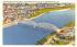 Mid Delaware River Bridge Port Jervis, New York Postcard