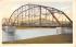 Delaware River Bridge Port Jervis, New York Postcard