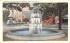 Fountain & Monument at Square Port Jervis, New York Postcard