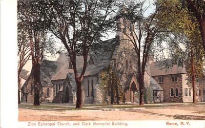 Zion Episcopal Church Rome, New York Postcard